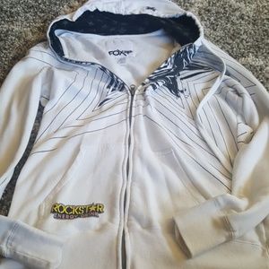 Like brand new rockstar fox zip up hooded sweatshi